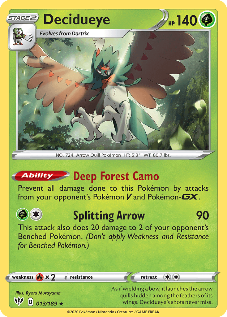 Decidueye (013/189) [Sword & Shield: Darkness Ablaze] - POKÉ JEUX