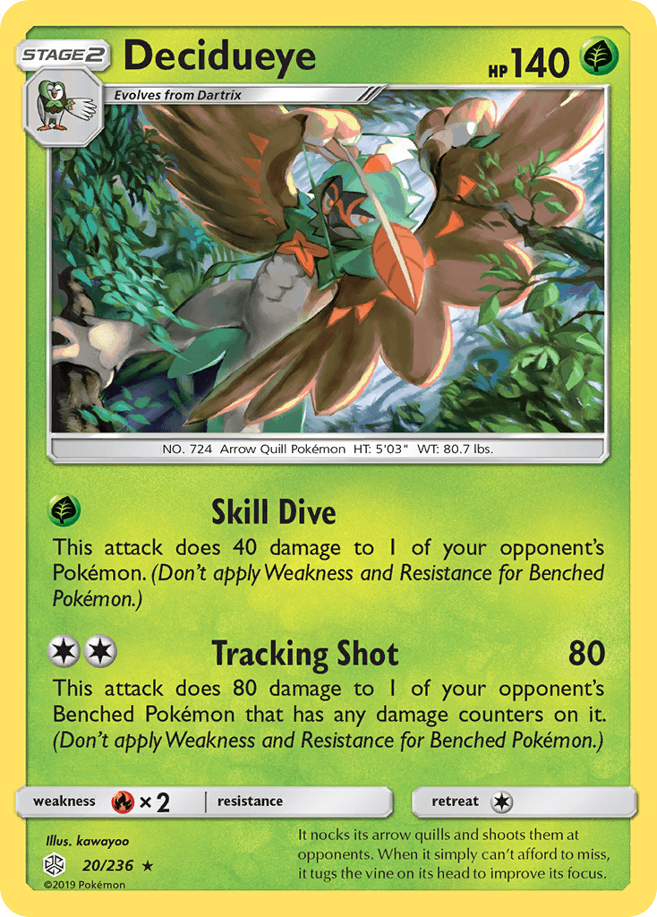 Decidueye (20/236) [Sun & Moon: Cosmic Eclipse] - POKÉ JEUX