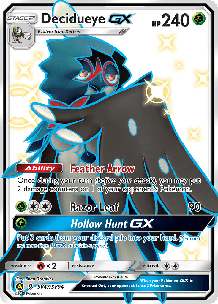 Decidueye GX (SV47/SV94) [Sun & Moon: Hidden Fates - Shiny Vault] - POKÉ JEUX