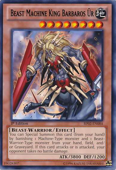 Beast Machine King Barbaros Ur [BP02-EN084] Rare - POKÉ JEUX