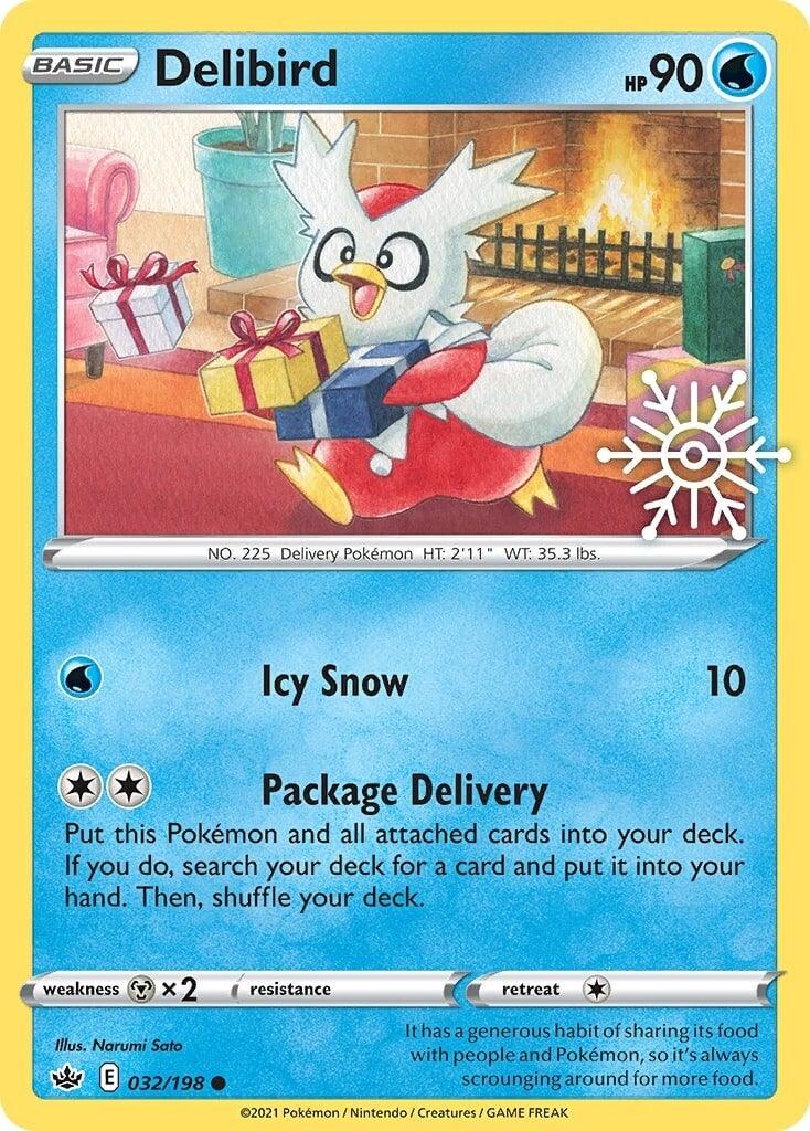 Delibird (032/198) (Holiday Calendar) [Sword & Shield: Chilling Reign] - POKÉ JEUX