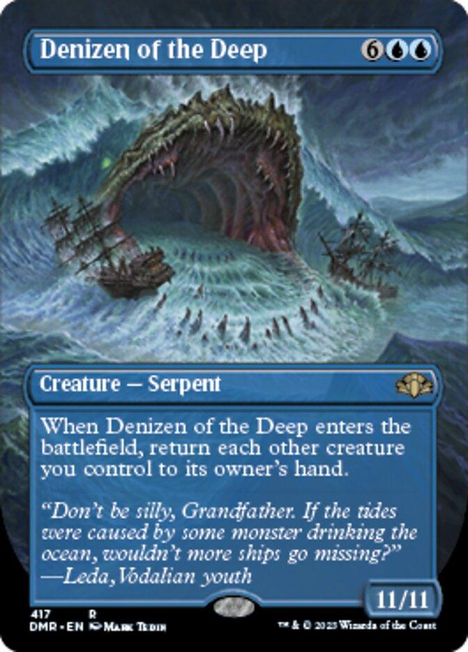 Denizen of the Deep (Borderless Alternate Art) [Dominaria Remastered] - POKÉ JEUX