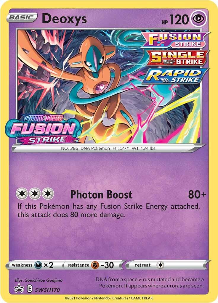 Deoxys (SWSH170) (Prerelease Promo) [Sword & Shield: Black Star Promos] - POKÉ JEUX