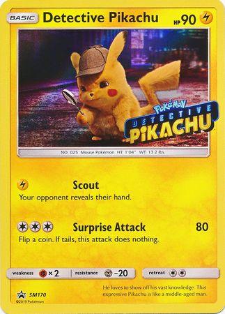 Detective Pikachu (SM170) (Detective Pikachu Stamped) [Sun & Moon: Black Star Promos] - POKÉ JEUX