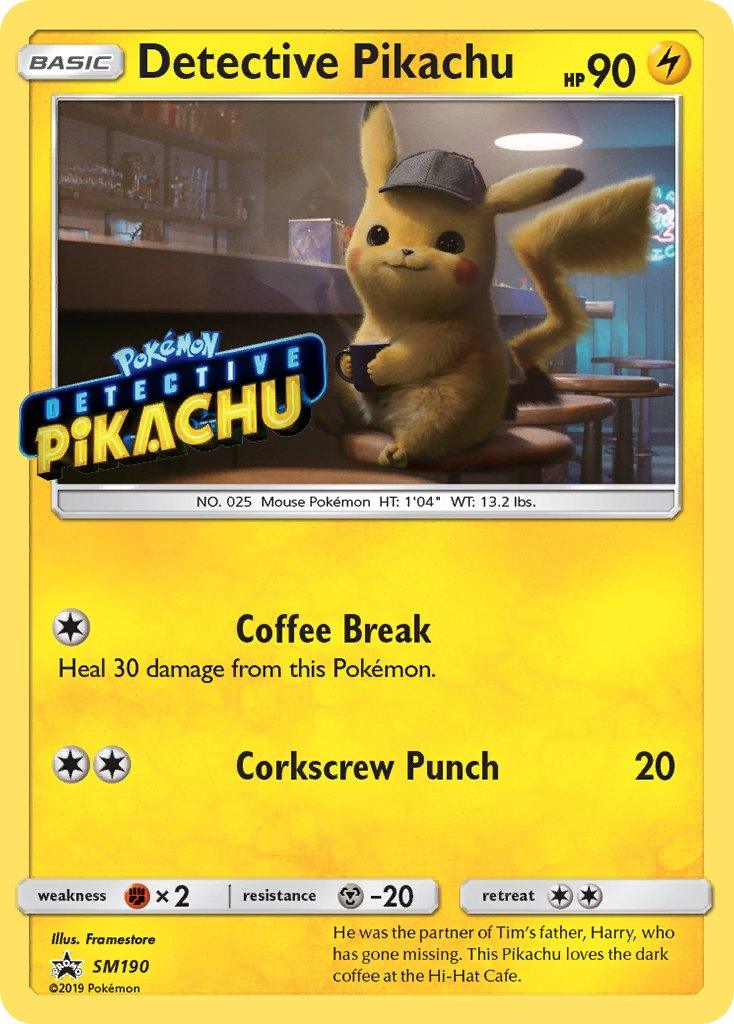 Detective Pikachu (SM190) (Stamped) [Sun & Moon: Black Star Promos] - POKÉ JEUX