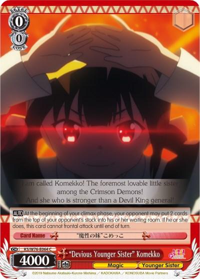 "Devious Younger Sister" Komekko (KS/W76-E064 C) [KonoSuba The Movie: Legend of Crimson] - POKÉ JEUX