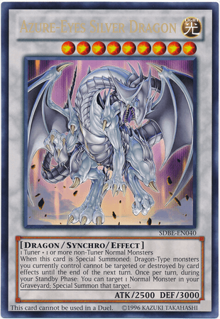 Azure-Eyes Silver Dragon (Oversized) (Silver Dragon) [SDBE-EN040] Promo - POKÉ JEUX