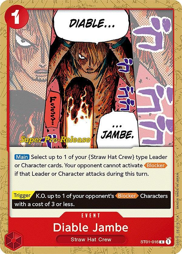 Diable Jambe [Super Pre-Release Starter Deck: Straw Hat Crew] - POKÉ JEUX