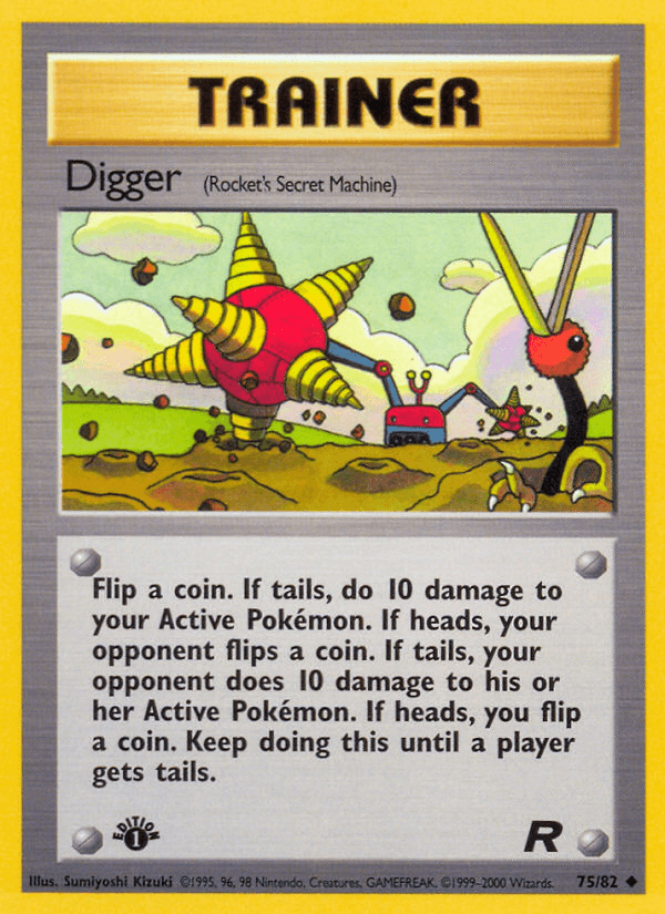 Digger (75/82) [Team Rocket 1st Edition] - POKÉ JEUX