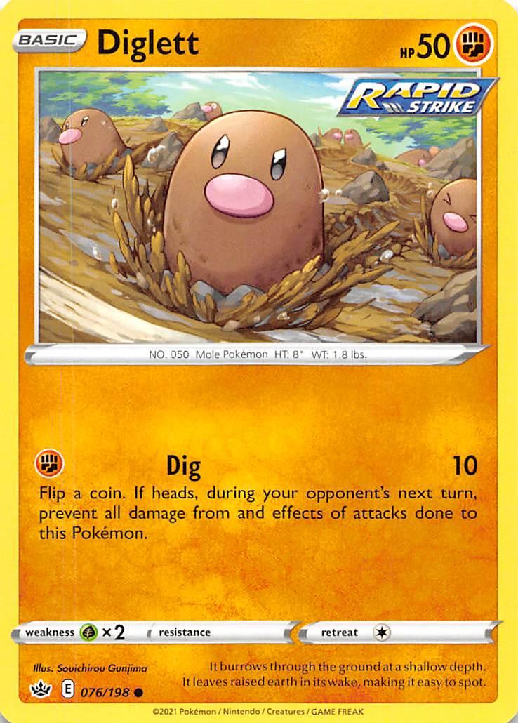 Diglett (076/198) [Sword & Shield: Chilling Reign] - POKÉ JEUX