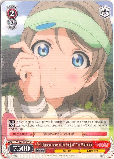 "Disappearance of the Subject" You Watanabe (LSS/W45-E051 U) [Love Live! Sunshine!!] - POKÉ JEUX