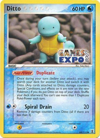 Ditto (64/113) (Games Expo Exclusive) [EX: Delta Species] - POKÉ JEUX