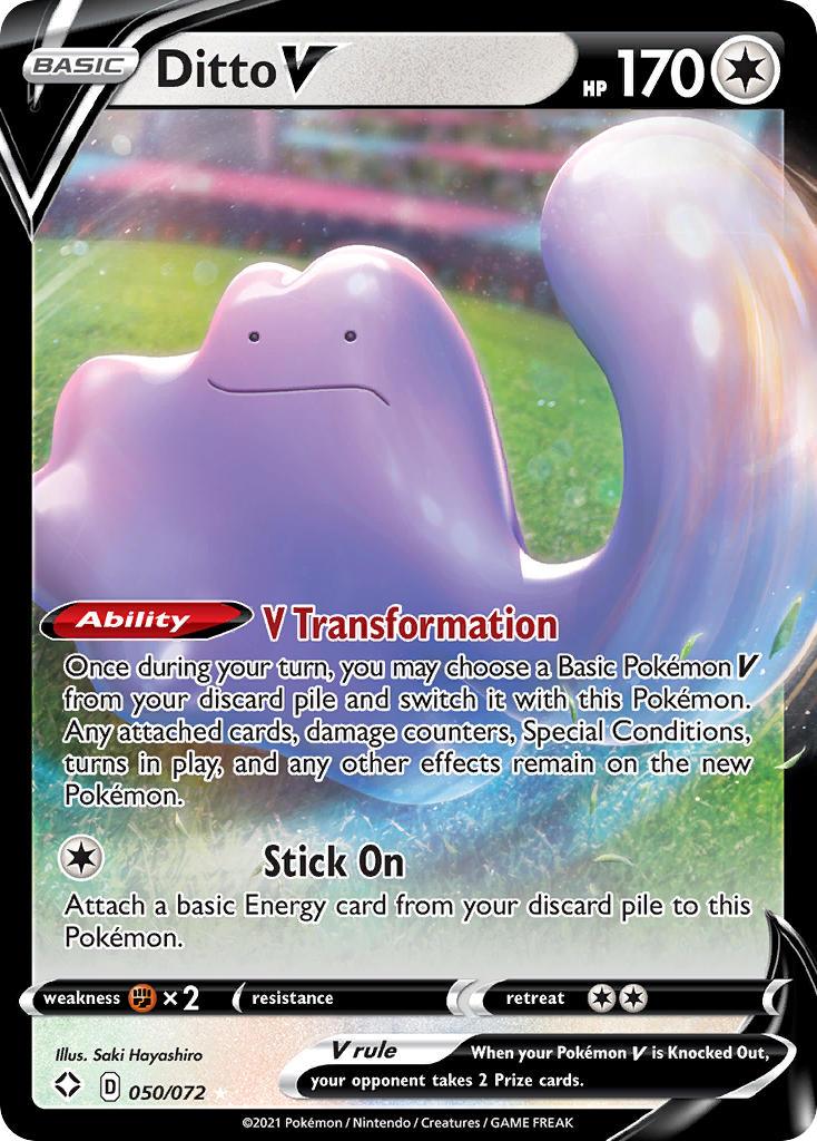 Ditto V (050/072) [Sword & Shield: Shining Fates] - POKÉ JEUX