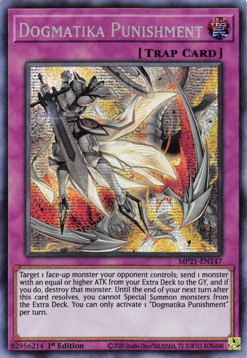 Dogmatika Punishment [MP21-EN147] Prismatic Secret Rare - POKÉ JEUX