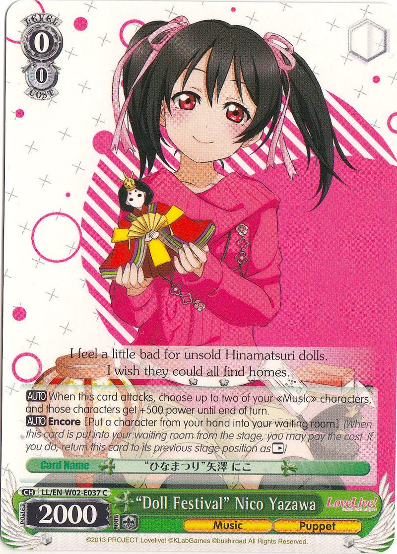 "Doll Festival" Nico Yazawa (LL/EN-W02-E037 C) [Love Live! DX Vol.2] - POKÉ JEUX