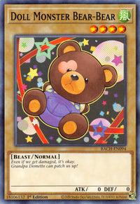 Doll Monster Bear-Bear [BACH-EN094] Common - POKÉ JEUX