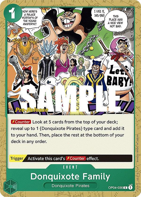 Donquixote Family [Kingdoms of Intrigue Pre-Release Cards] - POKÉ JEUX