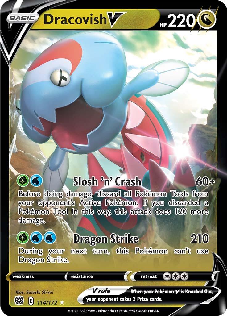 Dracovish V (114/172) [Sword & Shield: Brilliant Stars] - POKÉ JEUX