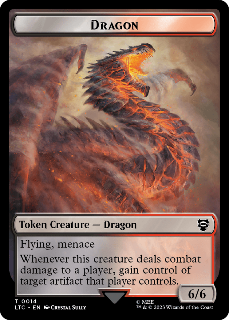 Dragon // Wraith Double-Sided Token [The Lord of the Rings: Tales of Middle-Earth Commander Tokens] - POKÉ JEUX