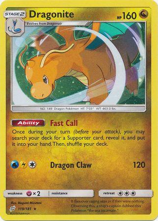 Dragonite (119/181) (Cosmos Holo) [Sun & Moon: Team Up] - POKÉ JEUX