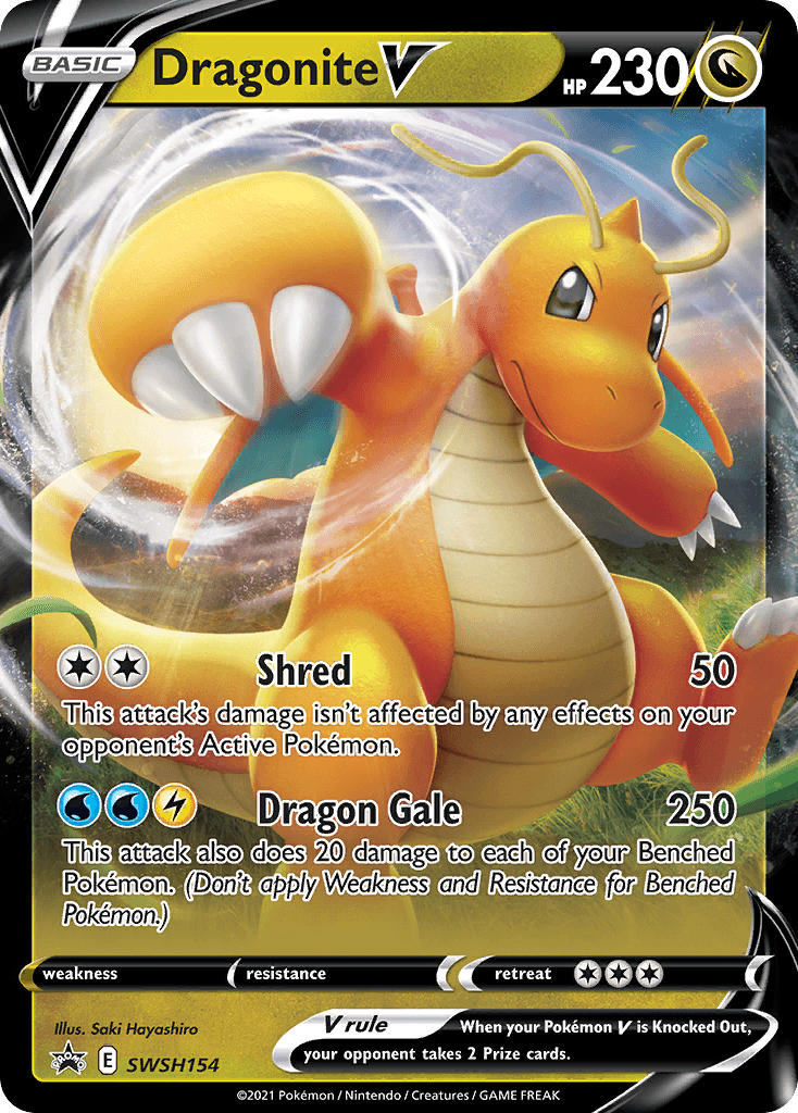 Dragonite V (SWSH154) (Jumbo Card) [Sword & Shield: Black Star Promos] - POKÉ JEUX