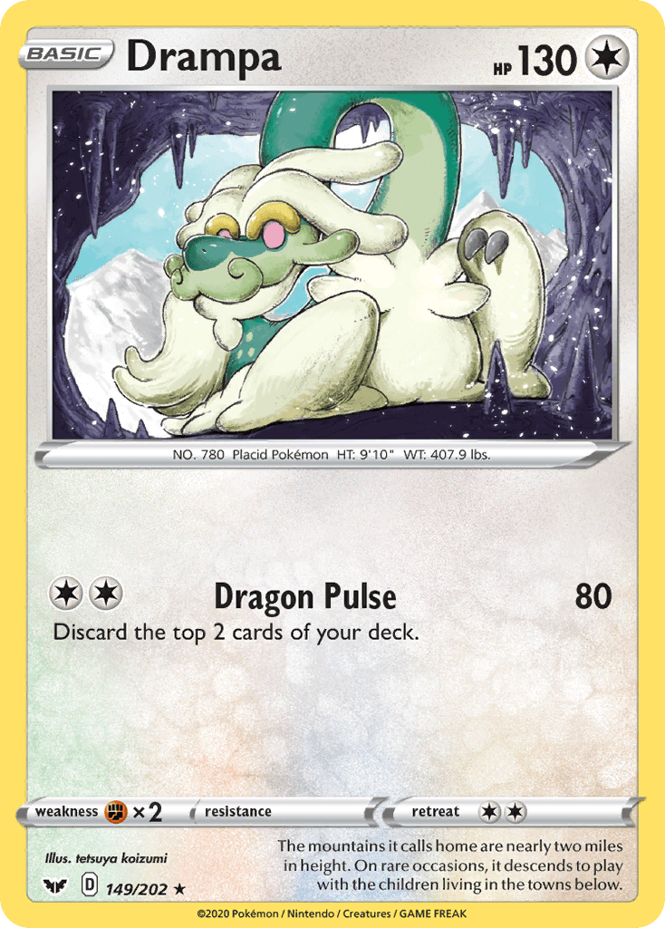 Drampa (149/202) [Sword & Shield: Base Set] - POKÉ JEUX