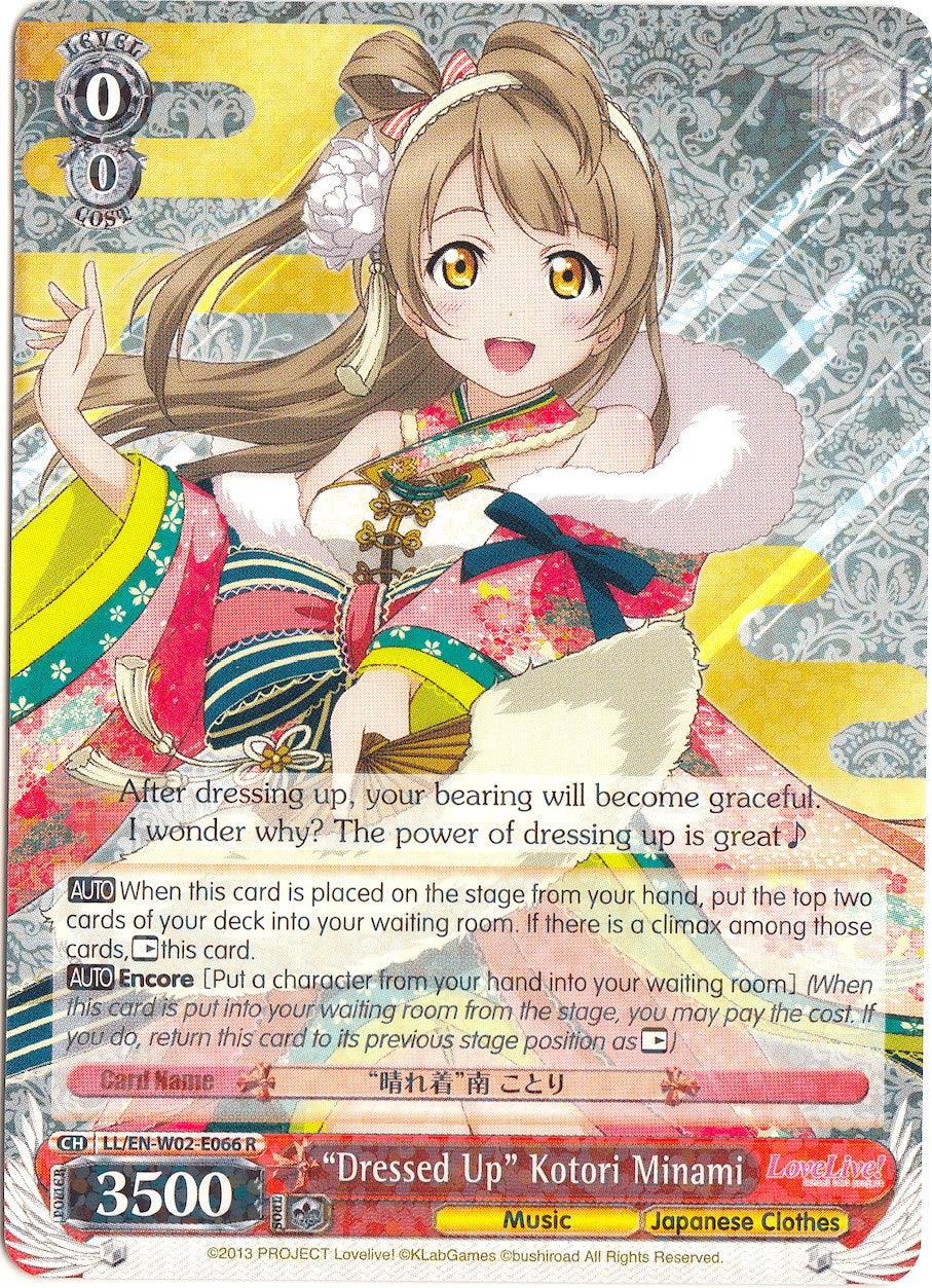 "Dressed Up" Kotori Minami (LL/EN-W02-E066 R) [Love Live! DX Vol.2] - POKÉ JEUX