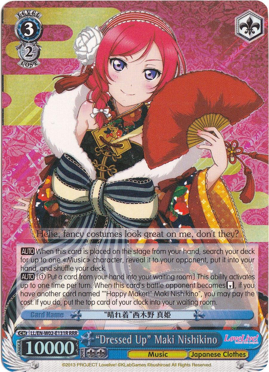 "Dressed Up" Maki Nishikino (LL/EN-W02-E131R RRR) [Love Live! DX Vol.2] - POKÉ JEUX