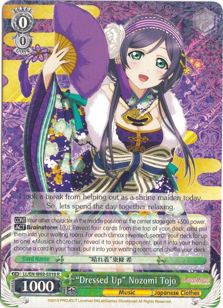 "Dressed Up" Nozomi Tojo (LL/EN-W02-E010 R) [Love Live! DX Vol.2] - POKÉ JEUX