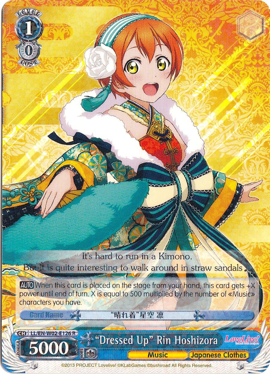 "Dressed Up" Rin Hoshizora (LL/EN-W02-E126 R) [Love Live! DX Vol.2] - POKÉ JEUX