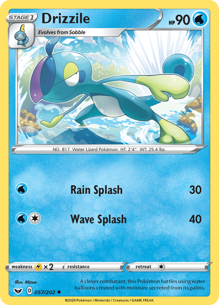 Drizzile (057/202) [Sword & Shield: Base Set] - POKÉ JEUX