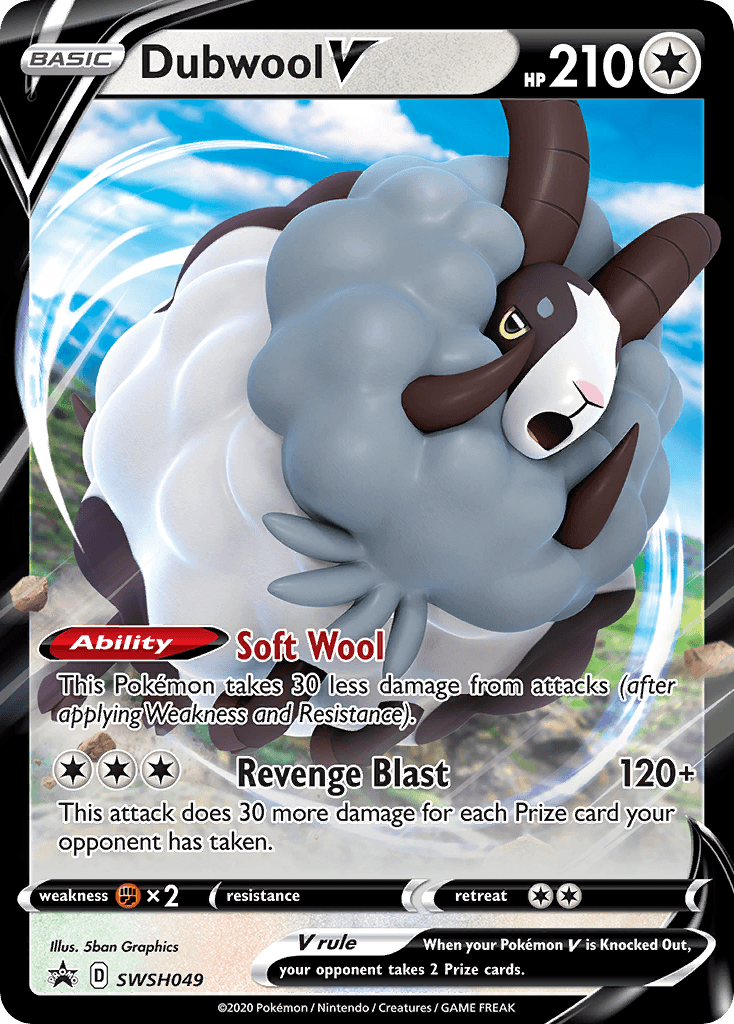 Dubwool V (SWSH049) (Jumbo Card) [Sword & Shield: Black Star Promos] - POKÉ JEUX