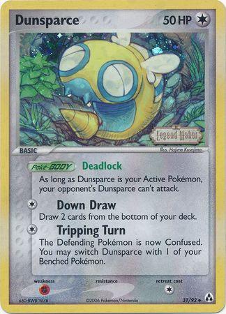 Dunsparce (31/92) (Stamped) [EX: Legend Maker] - POKÉ JEUX