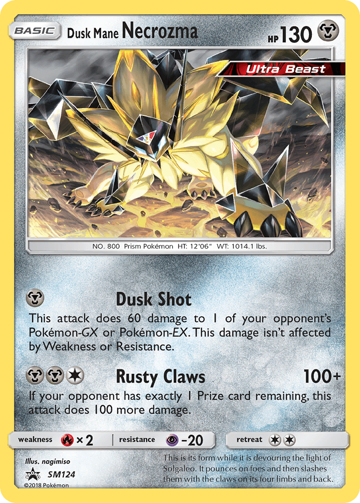 Dusk Mane Necrozma (SM124) [Sun & Moon: Black Star Promos] - POKÉ JEUX