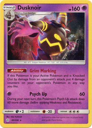 Dusknoir (85/236) (Theme Deck Exclusive) [Sun & Moon: Cosmic Eclipse] - POKÉ JEUX