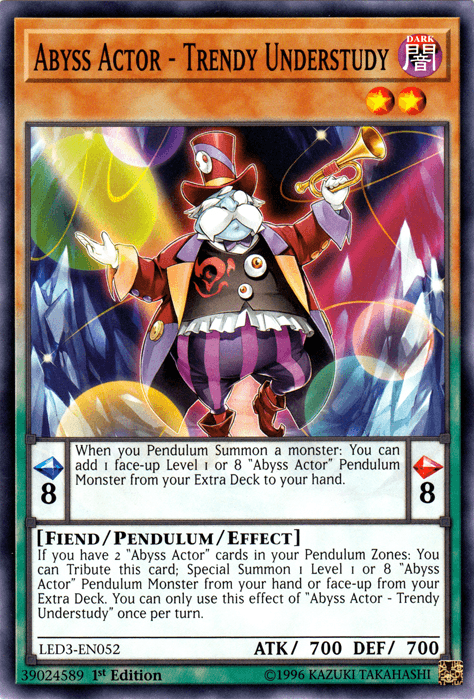 Abyss Actor - Trendy Understudy [LED3-EN052] Common - POKÉ JEUX