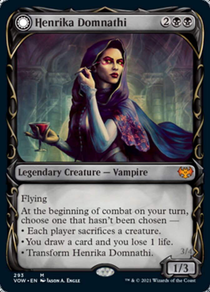 Henrika Domnathi // Henrika, Infernal Seer (Showcase Fang Frame) [Innistrad: Crimson Vow]