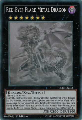 Red-Eyes Flare Metal Dragon [CORE-EN054] Ghost Rare - POKÉ JEUX