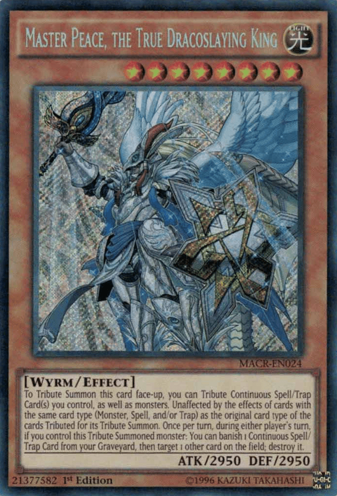 Master Peace, the True Dracoslaying King [MACR-EN024] Secret Rare - POKÉ JEUX