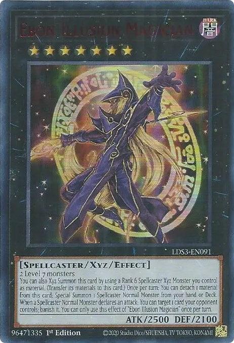 Ebon Illusion Magician (Red) [LDS3-EN091] Ultra Rare - POKÉ JEUX