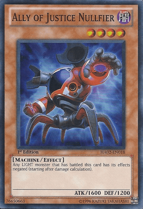 Ally of Justice Nullfier [HA02-EN018] Super Rare - POKÉ JEUX