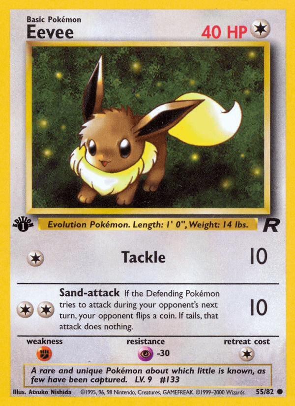 Eevee (55/82) [Team Rocket 1st Edition] - POKÉ JEUX