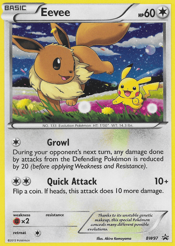 Eevee (BW97) [Black & White: Black Star Promos] - POKÉ JEUX