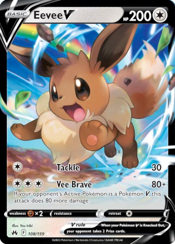 Eevee V (108/159) [Sword & Shield: Crown Zenith] - POKÉ JEUX