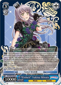 "Einheit" Yukina Minato (BD/WE35-E34 R) (Parallel Foil) [Poppin'Party x Roselia] - POKÉ JEUX