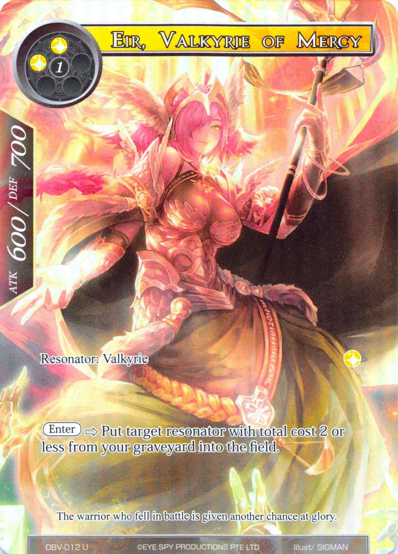 Eir, Valkyrie of Mercy (Full Art) (DBV-012) [The Decisive Battle of Valhalla] - POKÉ JEUX