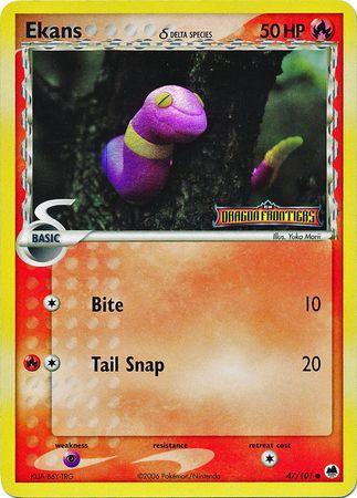 Ekans (47/101) (Delta Species) (Stamped) [EX: Dragon Frontiers] - POKÉ JEUX