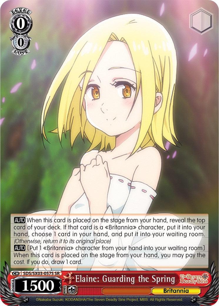 Elaine: Guarding the Spring (SDS/SX03-057S SR) [The Seven Deadly Sins] - POKÉ JEUX