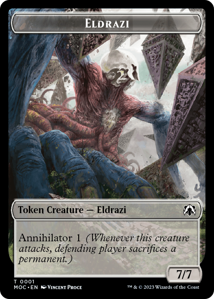 Eldrazi // Angel (4) Double-Sided Token [March of the Machine Commander Tokens] - POKÉ JEUX