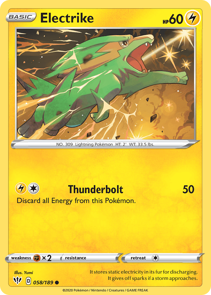 Electrike (058/189) [Sword & Shield: Darkness Ablaze] - POKÉ JEUX